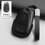 Leather Car Key Case Cover