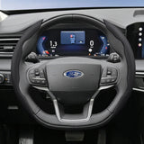 Breathable Leather Steering Wheel Cover for Ford