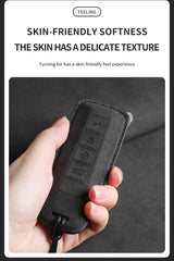 Suede Car Key Case Cover For Wey Coffee 01 Tank Tank300 Car Key Protective Shell Accessories