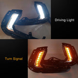 LED Fog Lights DRL for Hyundai Elantra 2016-2018 Car Interior Accessory MAGIC COLORM White and Yellow