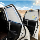 Aluminum Window Sunshade Kit for Toyota 4Runner 17-23