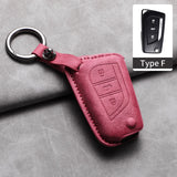 Sheep Suede Car Key Case Cover Shell for Various Toyota Models