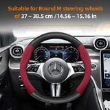 Suede Carbon Steering Wheel Cover for Mercedes