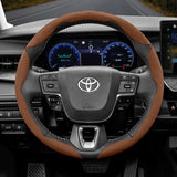 Suede Steering Wheel Cover Anti-Slip for Toyota RAV4