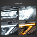 Chrome LED Reflection Headlights for Civic 10th Gen Car Interior Accessory Vland
