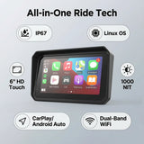 Android Head Unit With TPMS for Motorcycles Universal Android Head Unit OEM