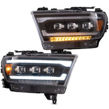 LED Matrix Headlights for Dodge Ram 1500 2019-2024
