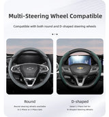Breathable Leather Steering Wheel Cover for Chevrolet Cruze