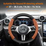 Suede Carbon Steering Wheel Cover for Mercedes