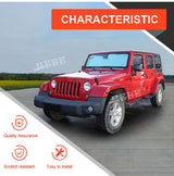 Window Sunshade Foil for Jeep Wrangler JK 2007-2017 Car Interior Accessory HEBE