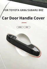Carbon Fiber Door Handle Cover for Toyota GR86 BRZ Car Interior Accessory GMUNI