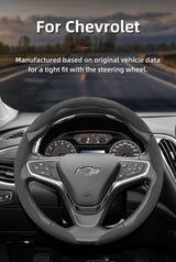 Anti-Slip Suede Steering Cover for Chevrolet Models Car Interior Accessory Hocasen