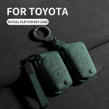 Suede Cars Key Case Cover For Toyota Auris Corolla Reiz Avensis Rav4 Levin Camry Verso Yaris Scion Aygo Protector Keychain Sh