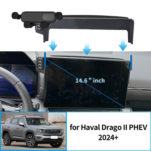 Wireless Fast Charging Phone Holder for Haval Dargo II 2024-2025 Car Phone Holder OEM