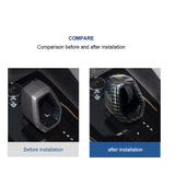 Gear Shift Cover Carbon Fiber Pattern for Polestar 2 Car Interior Accessory LINGLUYANG