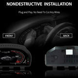 12.3 Inch Digital Instrument Cluster for BMW X3 X4 X5 X6 Android Head Unit ZJCGO