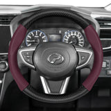 Breathable Carbon Fiber Steering Cover for Perodua