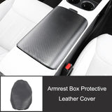 For XPeng G6 Central Control Armrest Box Protective Leather Cover Scratch-resistant Pad Auto Interior Anti-slip Accessories