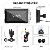5 Monitor Wireless CarPlay for Universal Motorcycle Android Head Unit AKAMATE