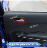Interior Trim Cover Red Carbon Fiber for Chrysler 300C