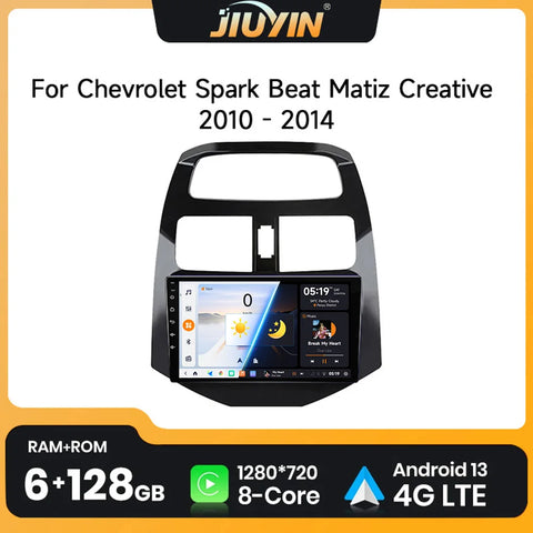9-Inch Android 13 Multimedia Player for Chevrolet Spark 2010–2014 Android Head Unit JIUYIN