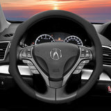 Perforated Leather Steering Wheel Cover for Acura Models