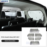Aluminum Window Sunshade Kit for Suzuki Jimny 07-17 Car Interior Accessory HEBE