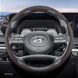 Ventilated Steering Wheel Leather Cover for Hyundai Ioniq Tucson