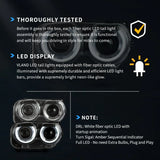 Dual Beam Projector Headlights for Challenger 2015-2024 Car Interior Accessory Vland