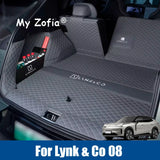 For Lynk & Co 08 EMP 2024 2025 2026 Car Boot Mat Rear Trunk Liner Cargo Leather Floor Carpet Tray Protector Accessories Mats