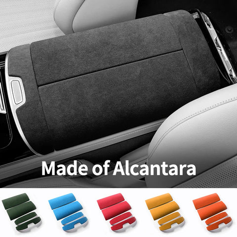 For Mercedes W223 S-Class Maybach Seat Armrest Box Cover Trim Sticker Interior Performance Tuning Accessories Made of Alcanta