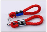 Premium PU Leather Braided Car Keychain Universal Car Interior Accessory GMUNI