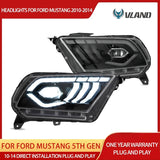 LED Projector Headlights for Ford Mustang 2010-2014 LED Ambient Light Vland
