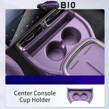 For Leapmotor B10 Car Center Console Cup Holder Storage Box Armrest Organizer Tray Armrest Box Storage OEM Purple