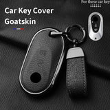 Metal and Leather Car Key Case Cover for Various Mercedes Benz Models Car Interior Accessory OEM