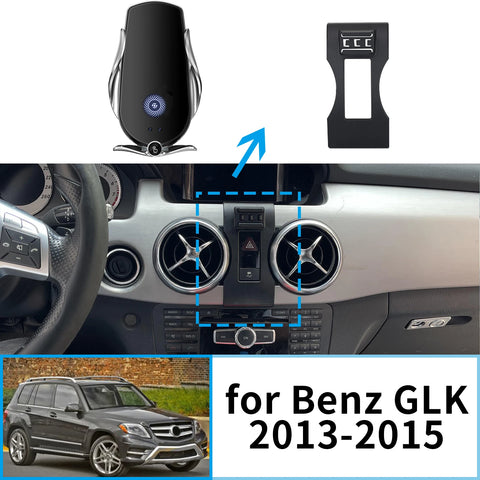 Smart Wireless Charging Phone Mount for Mercedes-Benz GLK 2013–2015 Car Phone Holder CATUSIKI