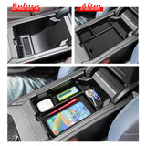 BMW X3 2025 Central Console Armrest Storage Box Stowing Tidying Car Organizer Interior Accessories Black ABS Car Interior Acc