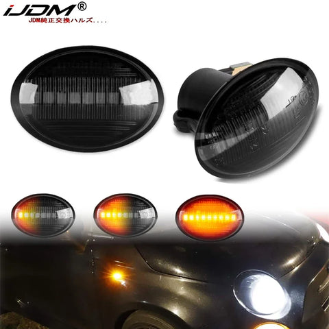 Dynamic Amber Side Markers For Fiat 500 2007-2019 Car Interior Accessory iJDM