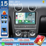 2K QLED Android 15 Multimedia Head Unit for Audi A3 2003–2013 Android Head Unit RSNAVI
