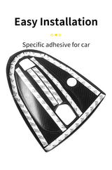 Carbon Fiber Door Handle Cover Smart 451 Fortwo