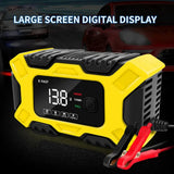 12V Car Battery Charger with Pulse Repair for Motorcycle 2018-2023 Car Interior Accessory EAFC