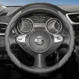 Breathable Wavy Sports Steering Wheel Cover for Nissan