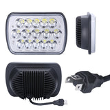 Latest Style 2pcs 7X6 5X7 Led Headlights For Jeep Wrangler YJ Cherokee XJ H6014 H6052 H6054 H4 Headlamp Car Accessories Led Lamp