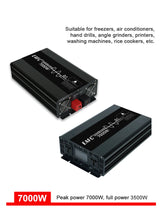 Pure Sine Wave Inverter 4000W 5000W 7000W Power DC 12V To AC 110V 220V Voltage 50HZ Converter Solar Car Inverters