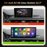 12.3 Inch Linux Multimedia Screen for Audi A4 A5 2016-2019 Android Head Unit wincago