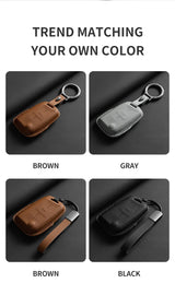 Leather Car Key Case Cover For VW