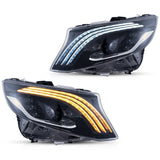 Mercedes Metris LED Matrix Headlights with Blue DRL