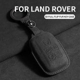 Suede Car Key Case Cover For Land Rover Range Rover Sport Evoque Velar Discovery 5 Sport Car Interior Accessory OEM