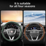 Anti-Slip Suede Steering Cover for Seat Models Car Interior Accessory Hocasen
