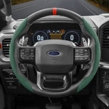 Segmented Suede Steering Cover for Ford Focus